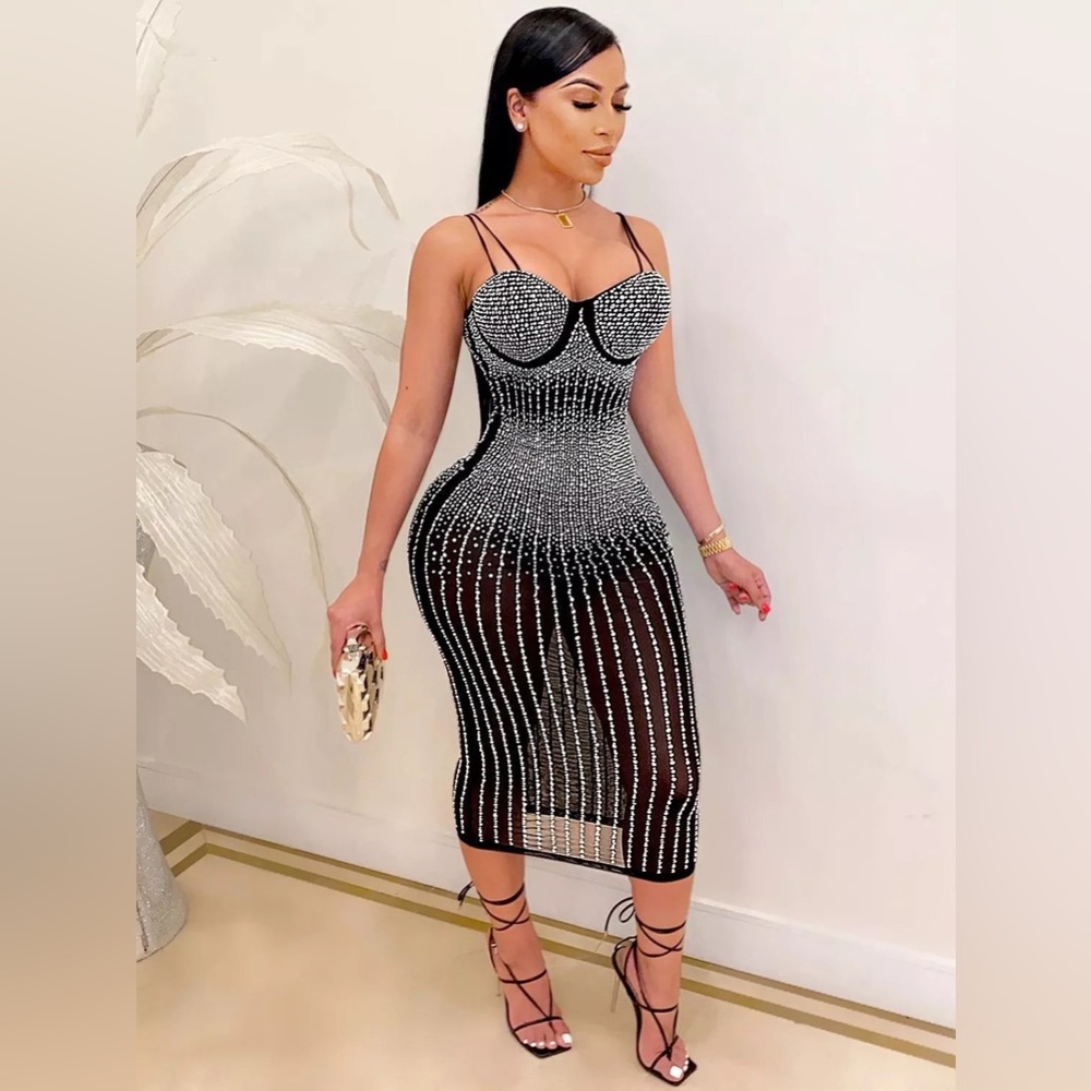 sheer dress NWOT